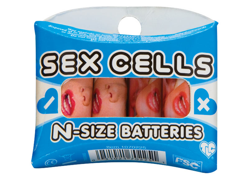 SEX CELL N-SIZE BATTERIES, 4 PAK