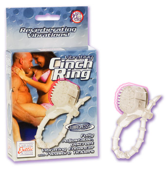 VIBRATING CINCH RING - CLEAR
