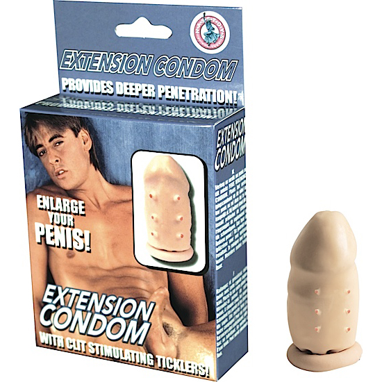 EXTENSION CONDOM W/TICKLERS